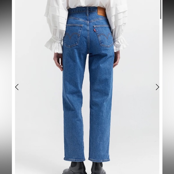 Levi’s Ribcage Straight Ankle Women's Jeans, Dark Blue, 23 size - Picture 4 of 9